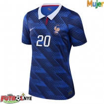 Camiseta Francia Desire Doue #20 Primera Equipación para mujer Mundial 2026 manga corta